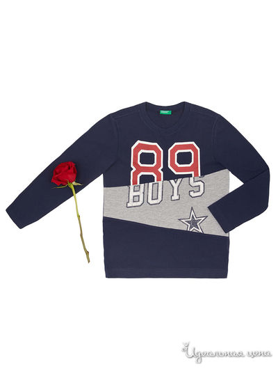 Лонгслив United Colors Of Benetton, цвет темно-синий