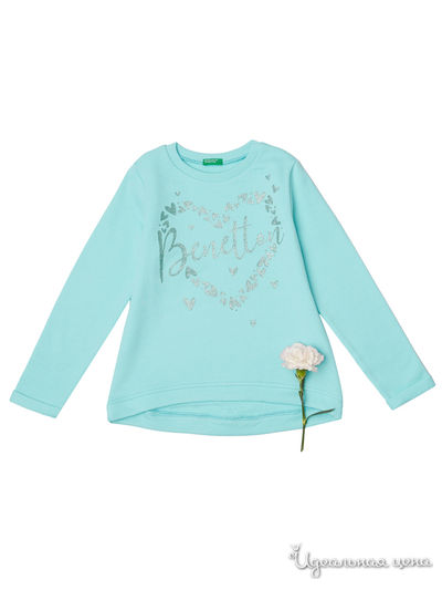 Лонгслив United Colors Of Benetton, цвет голубой