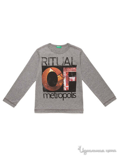 Лонгслив United Colors Of Benetton, цвет серый