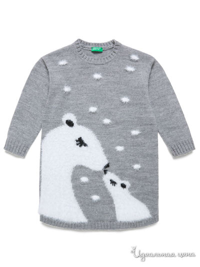 Платье United Colors Of Benetton, цвет серый