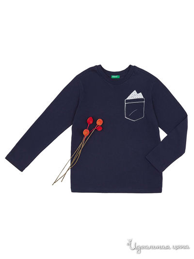 Лонгслив United Colors Of Benetton, цвет темно-синий