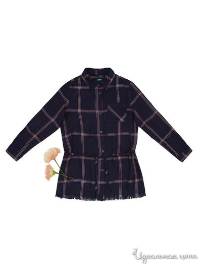 Рубашка United Colors Of Benetton, цвет синий