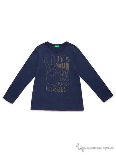 Лонгслив United Colors Of Benetton, цвет темно-синий