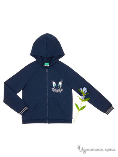 Толстовка United Colors Of Benetton, цвет темно-синий