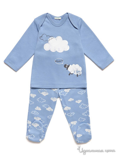 Пижама United Colors Of Benetton, цвет голубой