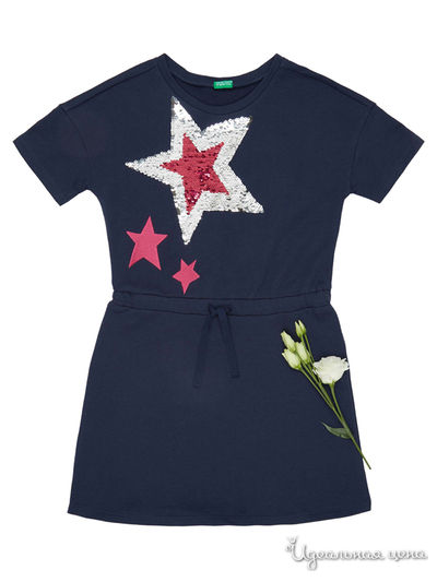 Платье United Colors Of Benetton, цвет темно-синий