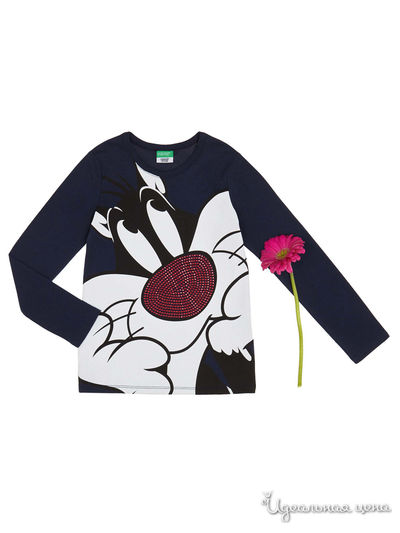 Лонгслив United Colors Of Benetton, цвет темно-синий