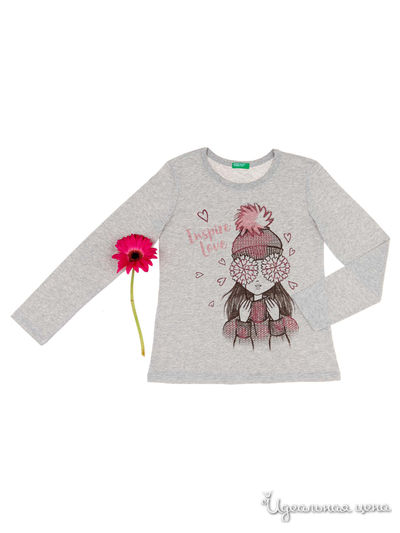 Лонгслив United Colors Of Benetton, цвет серый