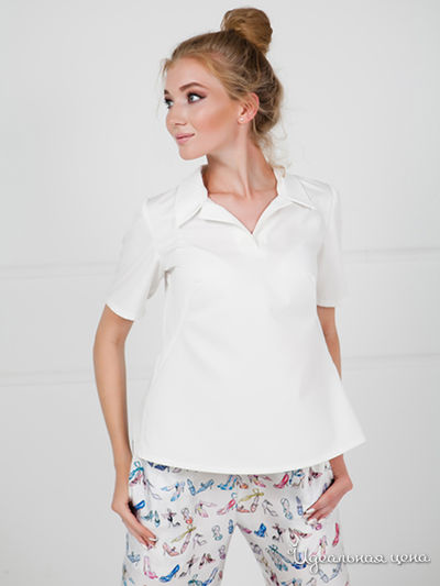 Блуза Indreams, цвет белый