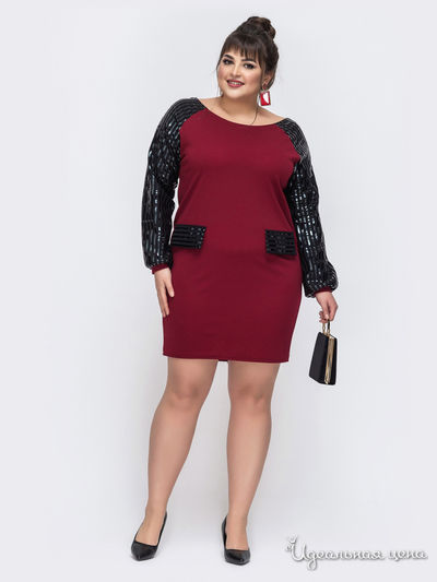 Платье Dressa, цвет бордовый