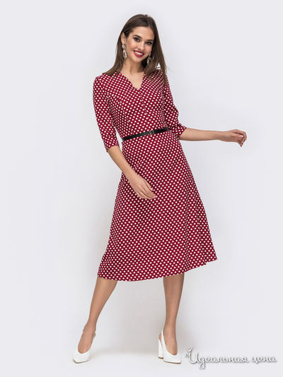 Платье Dressa, цвет бордовый