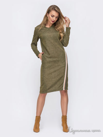 Платье Dressa, цвет хаки