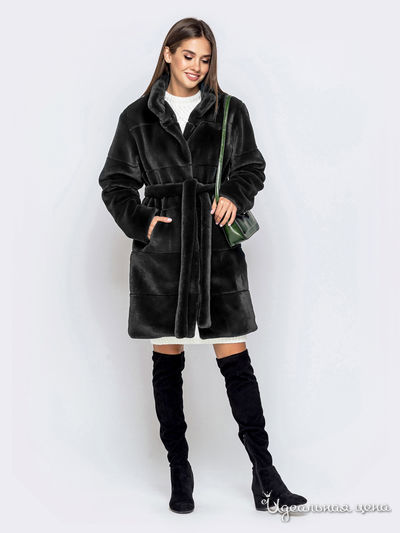 Шуба Dressa, цвет серый