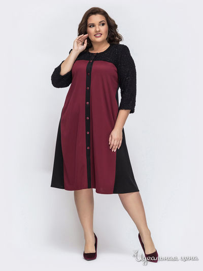 Платье Dressa, цвет бордовый