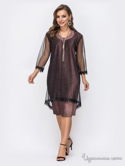 Платье Dressa, цвет коричневый