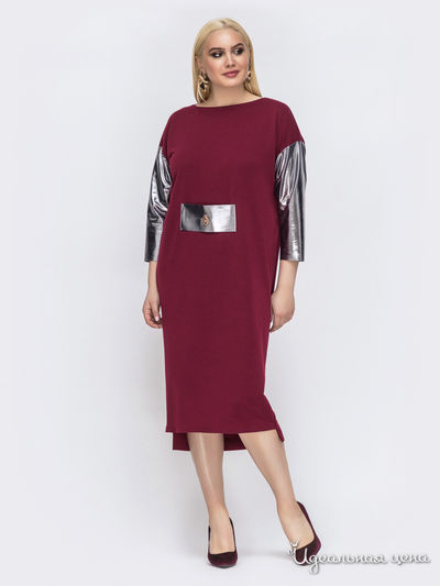 Платье Dressa, цвет бордовый