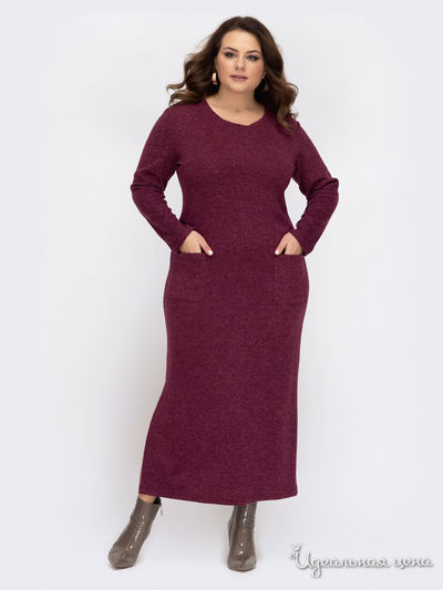 Платье Dressa, цвет бордовый