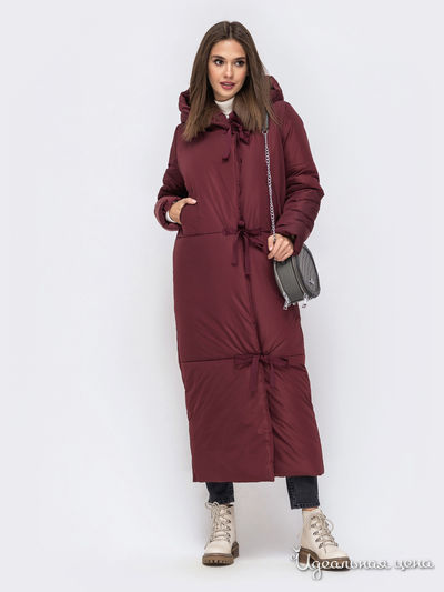 Пальто Dressa, цвет бордовый