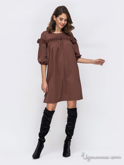 Платье Dressa, цвет коричневый