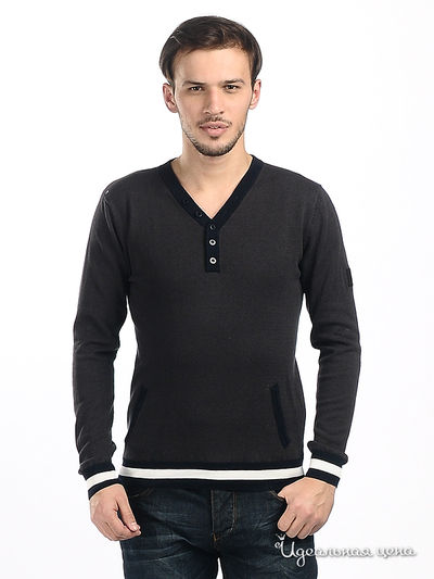 Джемпер F5jeans, цвет цвет темно-коричневый