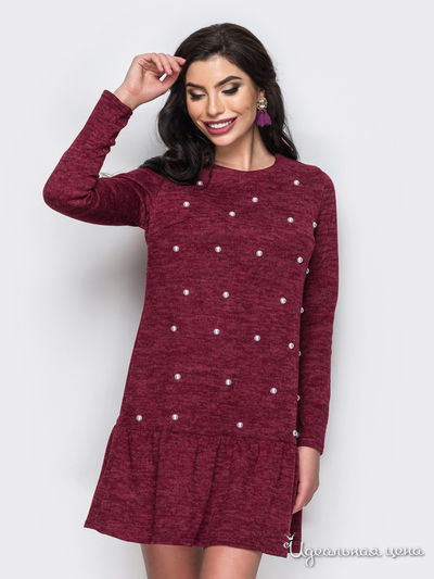 Платье Dressa, цвет бордовый