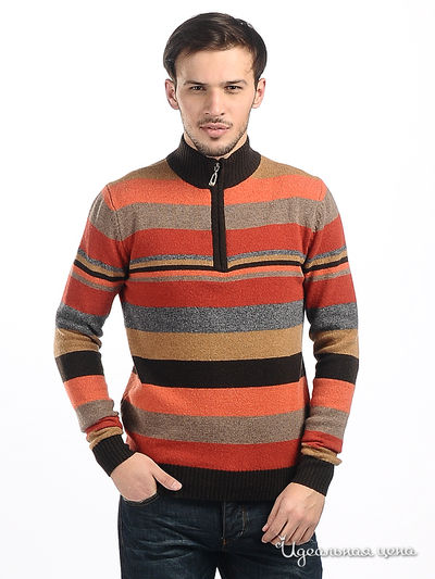 Джемпер F5jeans, цвет цвет оранжевый