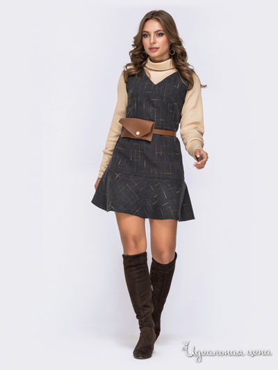 Сарафан Dressa, цвет серый