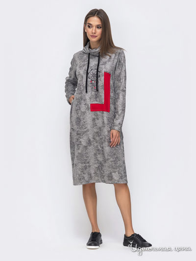 Платье Dressa, цвет серый