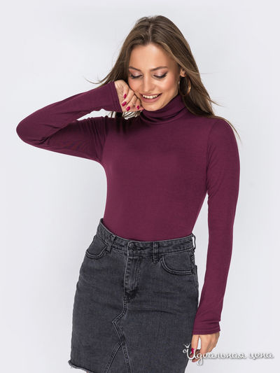 Водолазка Dressa, цвет бордовый