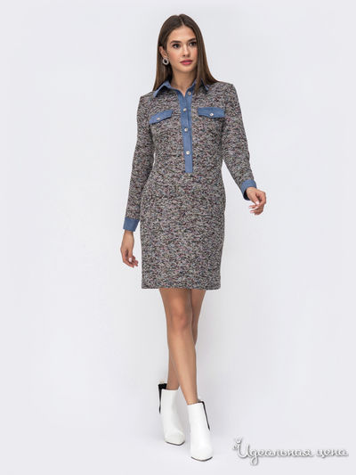 Платье Dressa, цвет серый