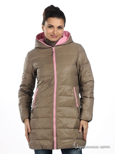 Пальто F5jeans, цвет цвет бежевый / розовый