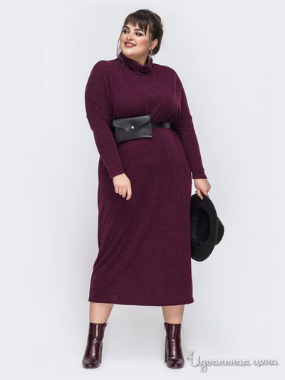 Платье Dressa, цвет бордовый