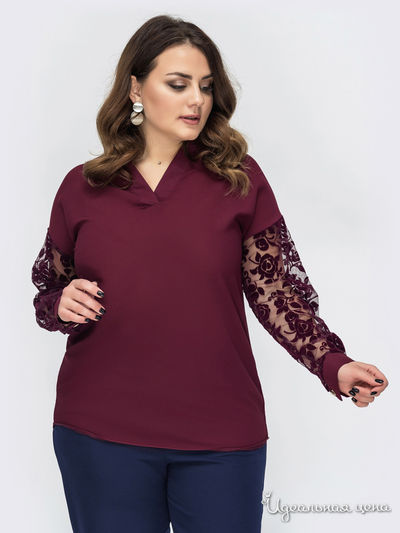 Блуза Dressa, цвет бордовыйвый