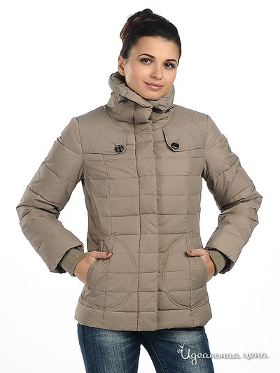 Пуховик F5jeans, цвет цвет бежевый