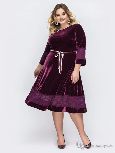 Платье Dressa, цвет бордовый