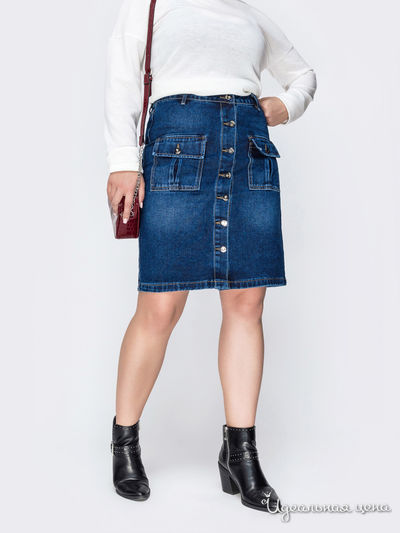 Юбка Dressa, цвет синий