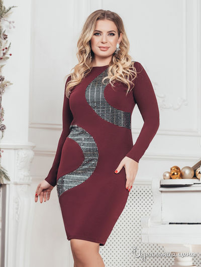 Платье Dressa, цвет бордовый