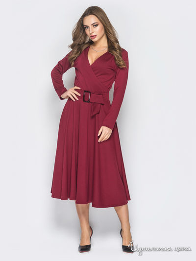 Платье Dressa, цвет бордовый