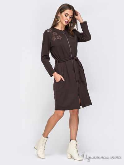 Платье Dressa, цвет коричневый