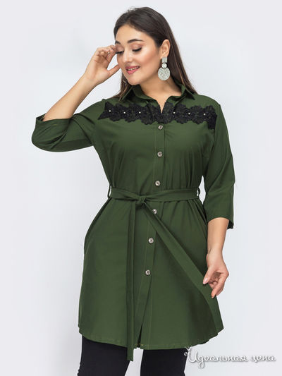 Платье Dressa, цвет хаки