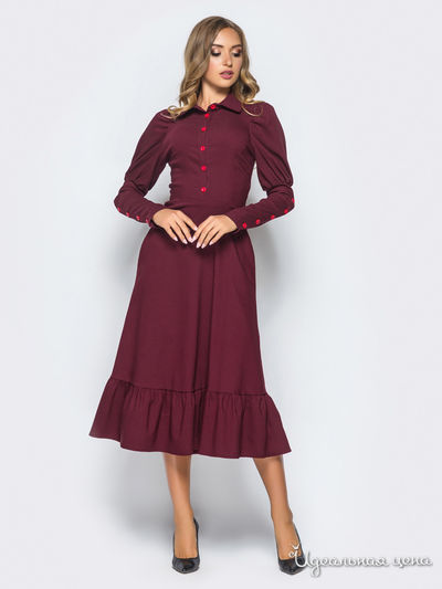 Платье Dressa, цвет бордовый