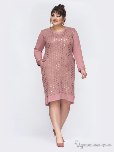 Платье Dressa, цвет бледно-розовый