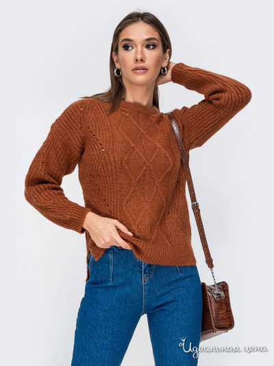 Джемпер Dressa, цвет коричневый