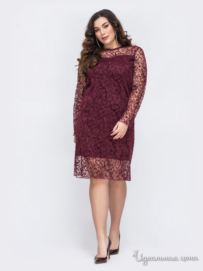 Платье Dressa, цвет бордовый