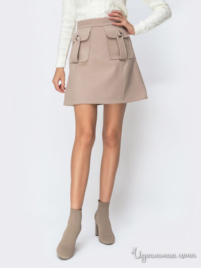 Юбка Dressa, цвет бежевый