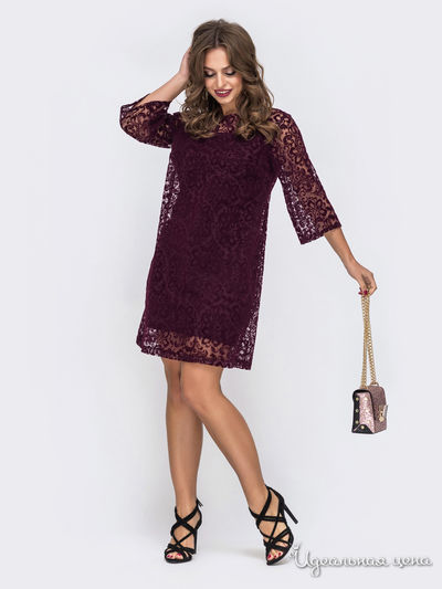 Платье Dressa, цвет бордовый