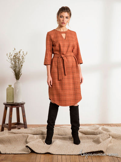 Платье Dressa, цвет терракотовый