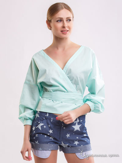 Рубашка Indreams, цвет бирюзовый