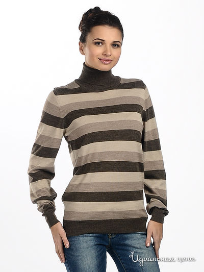 Водолазка F5jeans, цвет цвет бежевый / коричневый