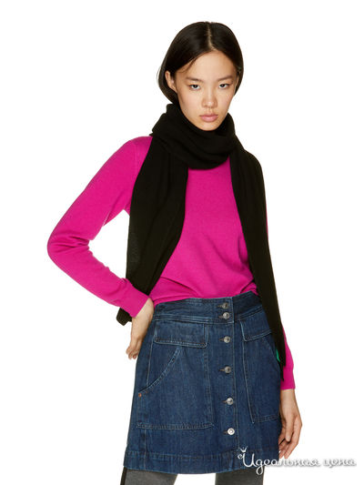 Шарф United Colors Of Benetton, цвет черный